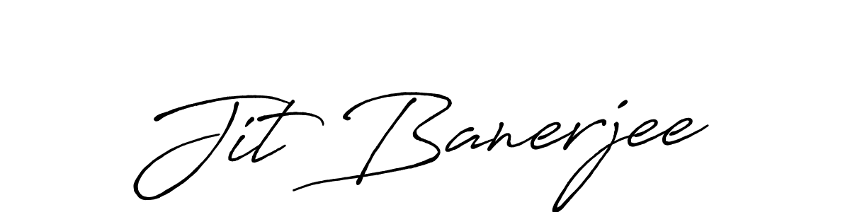 Design your own signature with our free online signature maker. With this signature software, you can create a handwritten (Antro_Vectra_Bolder) signature for name Jit Banerjee. Jit Banerjee signature style 7 images and pictures png