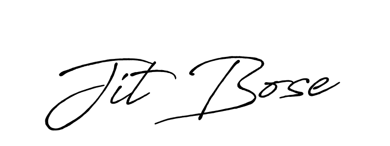 Create a beautiful signature design for name Jit Bose. With this signature (Antro_Vectra_Bolder) fonts, you can make a handwritten signature for free. Jit Bose signature style 7 images and pictures png