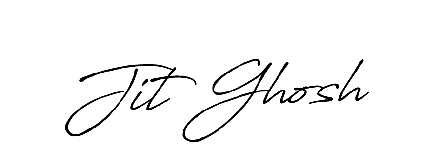 Make a beautiful signature design for name Jit Ghosh. With this signature (Antro_Vectra_Bolder) style, you can create a handwritten signature for free. Jit Ghosh signature style 7 images and pictures png