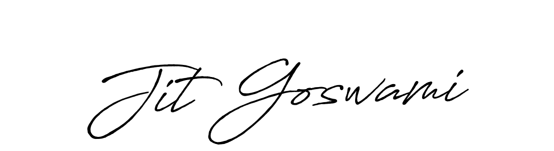 How to make Jit Goswami name signature. Use Antro_Vectra_Bolder style for creating short signs online. This is the latest handwritten sign. Jit Goswami signature style 7 images and pictures png