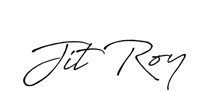 Use a signature maker to create a handwritten signature online. With this signature software, you can design (Antro_Vectra_Bolder) your own signature for name Jit Roy. Jit Roy signature style 7 images and pictures png