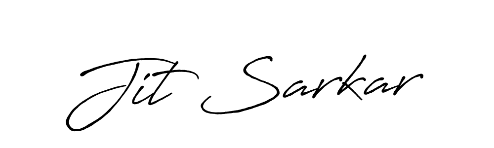 Jit Sarkar stylish signature style. Best Handwritten Sign (Antro_Vectra_Bolder) for my name. Handwritten Signature Collection Ideas for my name Jit Sarkar. Jit Sarkar signature style 7 images and pictures png