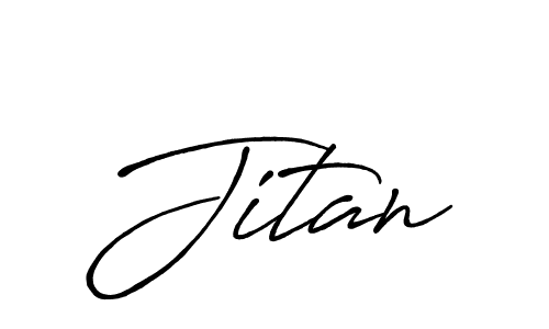 Make a beautiful signature design for name Jitan. With this signature (Antro_Vectra_Bolder) style, you can create a handwritten signature for free. Jitan signature style 7 images and pictures png