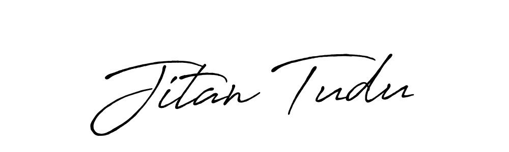 Design your own signature with our free online signature maker. With this signature software, you can create a handwritten (Antro_Vectra_Bolder) signature for name Jitan Tudu. Jitan Tudu signature style 7 images and pictures png