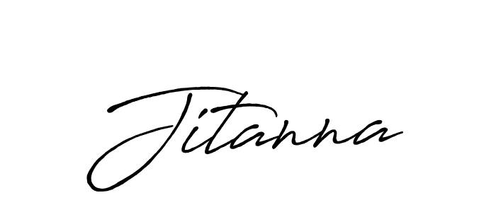Use a signature maker to create a handwritten signature online. With this signature software, you can design (Antro_Vectra_Bolder) your own signature for name Jitanna. Jitanna signature style 7 images and pictures png