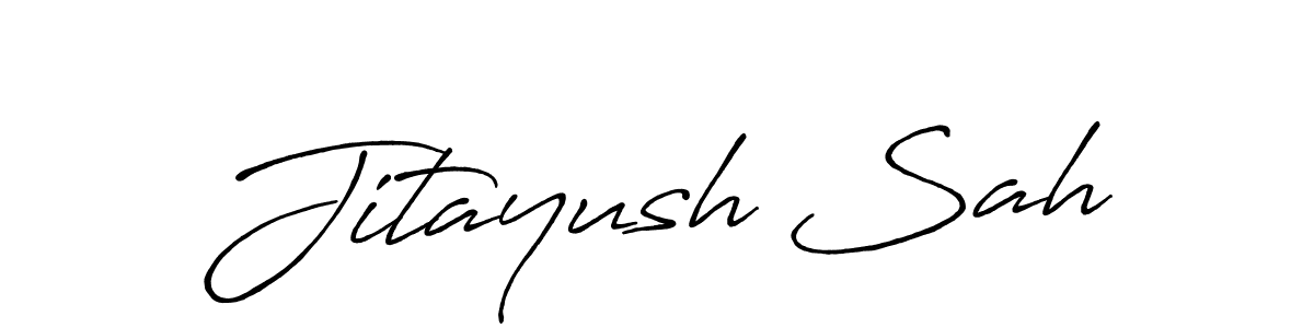 Design your own signature with our free online signature maker. With this signature software, you can create a handwritten (Antro_Vectra_Bolder) signature for name Jitayush Sah. Jitayush Sah signature style 7 images and pictures png