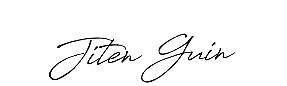 Use a signature maker to create a handwritten signature online. With this signature software, you can design (Antro_Vectra_Bolder) your own signature for name Jiten Guin. Jiten Guin signature style 7 images and pictures png