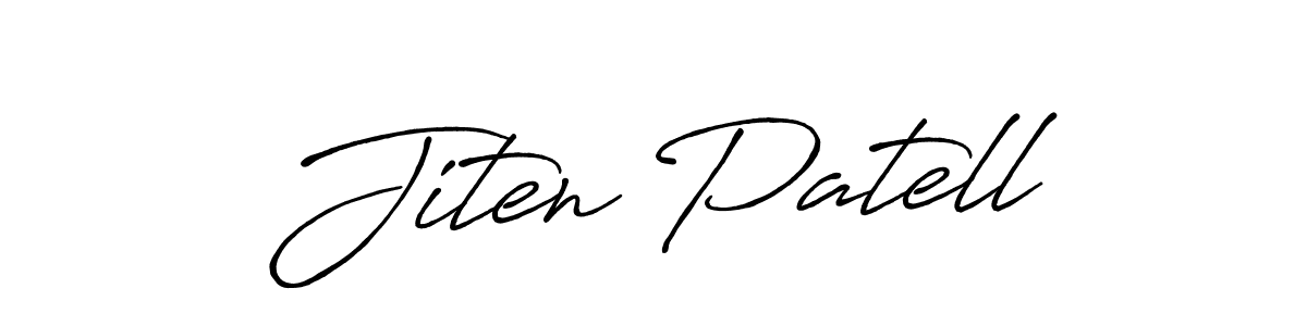 Also we have Jiten Patell name is the best signature style. Create professional handwritten signature collection using Antro_Vectra_Bolder autograph style. Jiten Patell signature style 7 images and pictures png