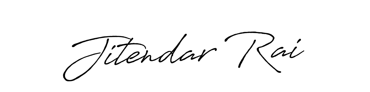 Jitendar Rai stylish signature style. Best Handwritten Sign (Antro_Vectra_Bolder) for my name. Handwritten Signature Collection Ideas for my name Jitendar Rai. Jitendar Rai signature style 7 images and pictures png