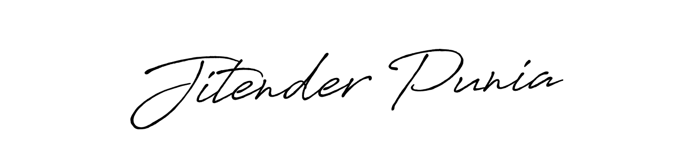 Make a short Jitender Punia signature style. Manage your documents anywhere anytime using Antro_Vectra_Bolder. Create and add eSignatures, submit forms, share and send files easily. Jitender Punia signature style 7 images and pictures png