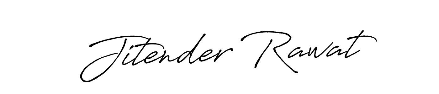 Also we have Jitender Rawat name is the best signature style. Create professional handwritten signature collection using Antro_Vectra_Bolder autograph style. Jitender Rawat signature style 7 images and pictures png