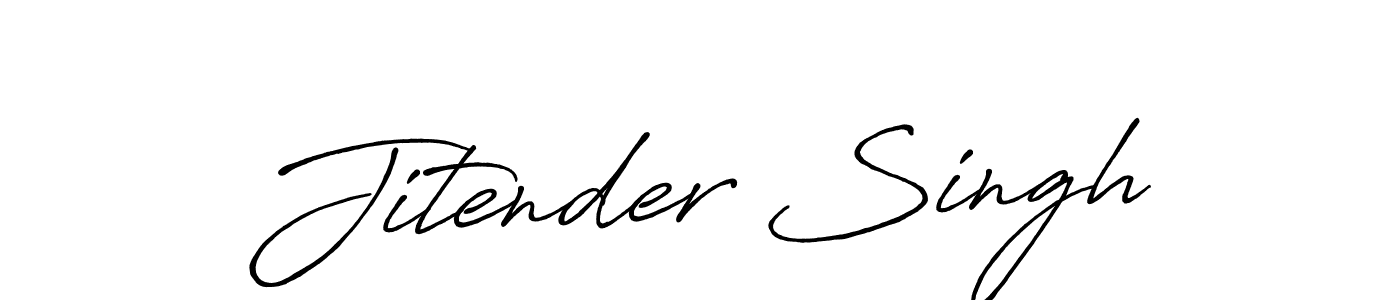 Design your own signature with our free online signature maker. With this signature software, you can create a handwritten (Antro_Vectra_Bolder) signature for name Jitender Singh. Jitender Singh signature style 7 images and pictures png