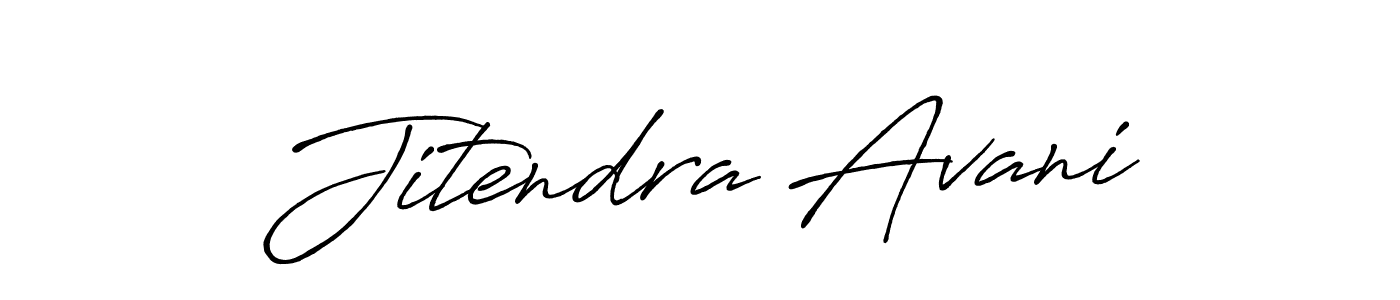 Also You can easily find your signature by using the search form. We will create Jitendra Avani name handwritten signature images for you free of cost using Antro_Vectra_Bolder sign style. Jitendra Avani signature style 7 images and pictures png