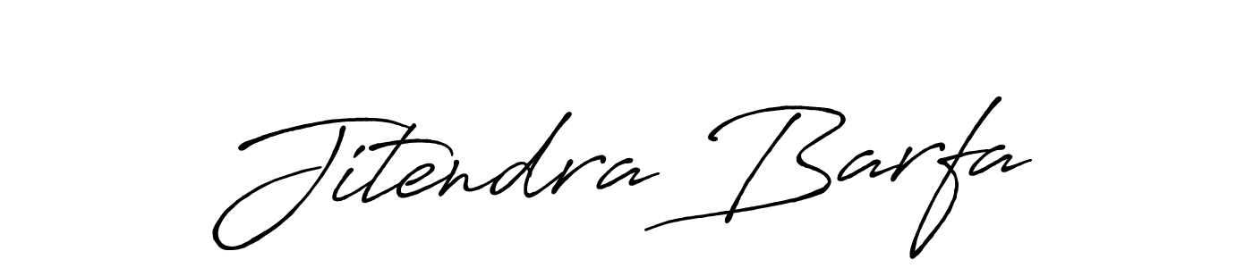 Design your own signature with our free online signature maker. With this signature software, you can create a handwritten (Antro_Vectra_Bolder) signature for name Jitendra Barfa. Jitendra Barfa signature style 7 images and pictures png