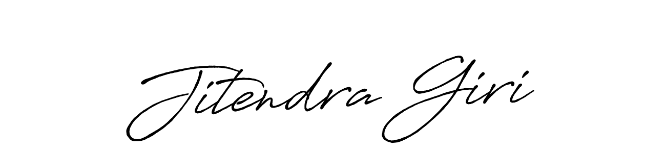 Design your own signature with our free online signature maker. With this signature software, you can create a handwritten (Antro_Vectra_Bolder) signature for name Jitendra Giri. Jitendra Giri signature style 7 images and pictures png