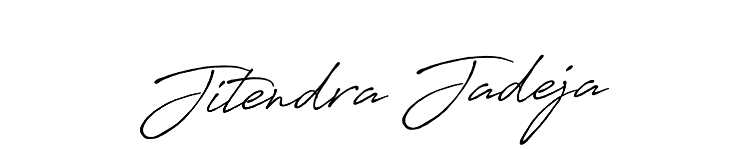 It looks lik you need a new signature style for name Jitendra Jadeja. Design unique handwritten (Antro_Vectra_Bolder) signature with our free signature maker in just a few clicks. Jitendra Jadeja signature style 7 images and pictures png