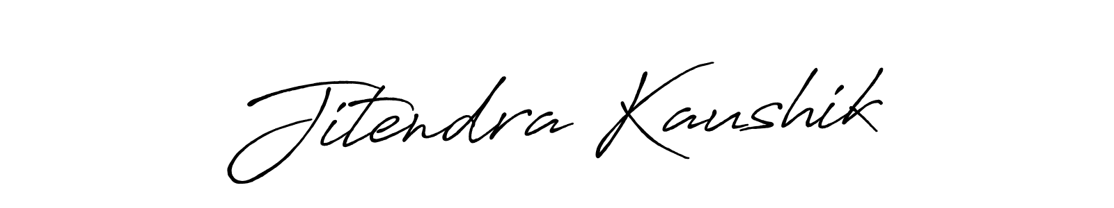How to make Jitendra Kaushik signature? Antro_Vectra_Bolder is a professional autograph style. Create handwritten signature for Jitendra Kaushik name. Jitendra Kaushik signature style 7 images and pictures png