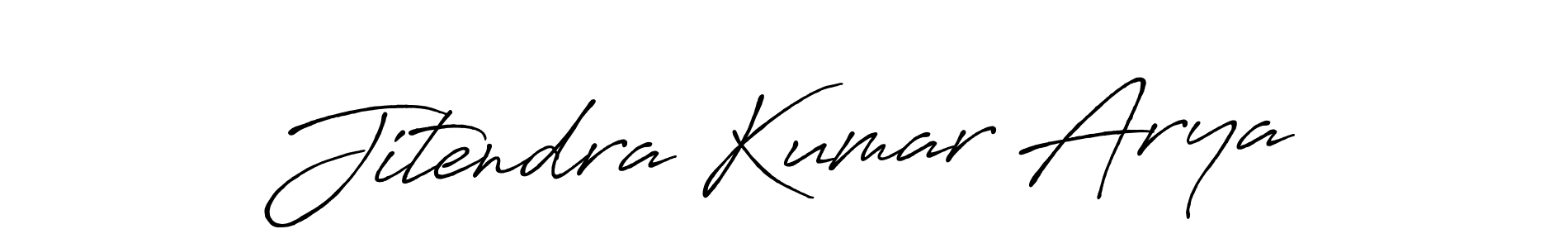 Also we have Jitendra Kumar Arya name is the best signature style. Create professional handwritten signature collection using Antro_Vectra_Bolder autograph style. Jitendra Kumar Arya signature style 7 images and pictures png