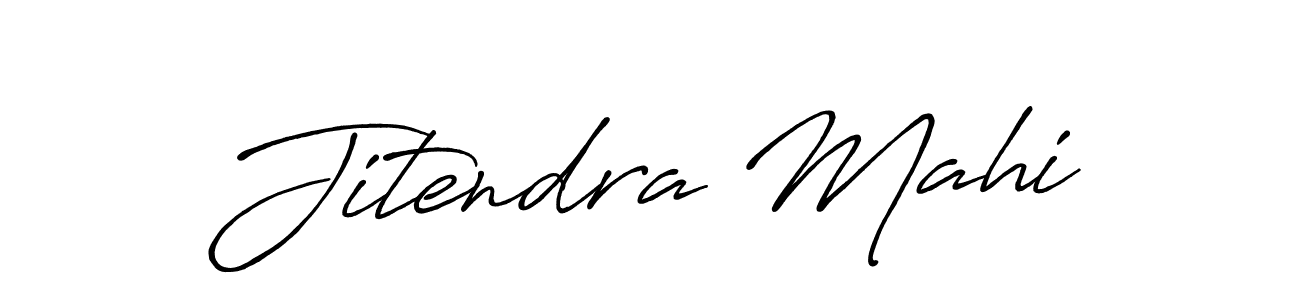 Use a signature maker to create a handwritten signature online. With this signature software, you can design (Antro_Vectra_Bolder) your own signature for name Jitendra Mahi. Jitendra Mahi signature style 7 images and pictures png