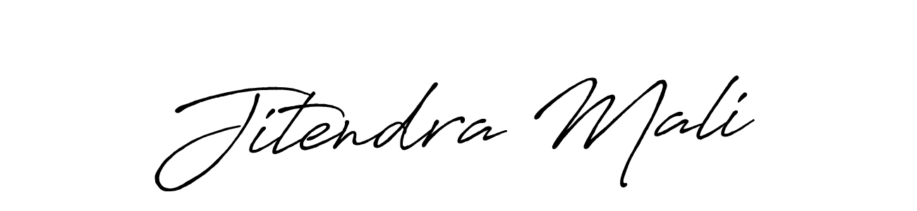 How to make Jitendra Mali signature? Antro_Vectra_Bolder is a professional autograph style. Create handwritten signature for Jitendra Mali name. Jitendra Mali signature style 7 images and pictures png