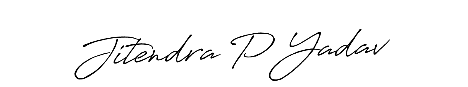 Use a signature maker to create a handwritten signature online. With this signature software, you can design (Antro_Vectra_Bolder) your own signature for name Jitendra P Yadav. Jitendra P Yadav signature style 7 images and pictures png