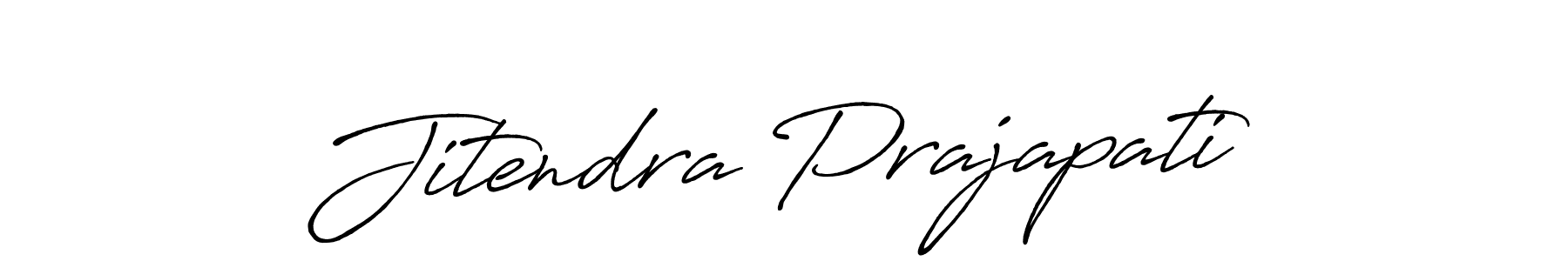 Jitendra Prajapati stylish signature style. Best Handwritten Sign (Antro_Vectra_Bolder) for my name. Handwritten Signature Collection Ideas for my name Jitendra Prajapati. Jitendra Prajapati signature style 7 images and pictures png