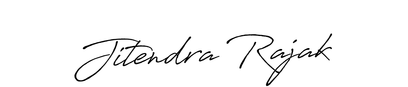 Make a beautiful signature design for name Jitendra Rajak. With this signature (Antro_Vectra_Bolder) style, you can create a handwritten signature for free. Jitendra Rajak signature style 7 images and pictures png