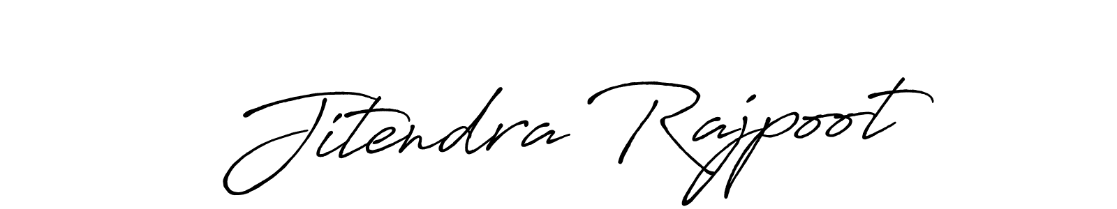 This is the best signature style for the Jitendra Rajpoot name. Also you like these signature font (Antro_Vectra_Bolder). Mix name signature. Jitendra Rajpoot signature style 7 images and pictures png