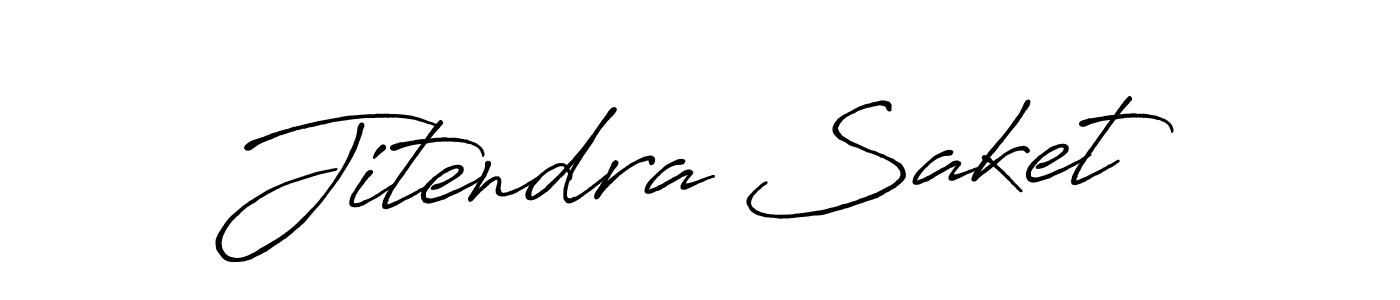 How to make Jitendra Saket signature? Antro_Vectra_Bolder is a professional autograph style. Create handwritten signature for Jitendra Saket name. Jitendra Saket signature style 7 images and pictures png