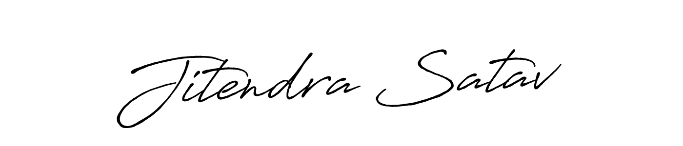 Also You can easily find your signature by using the search form. We will create Jitendra Satav name handwritten signature images for you free of cost using Antro_Vectra_Bolder sign style. Jitendra Satav signature style 7 images and pictures png