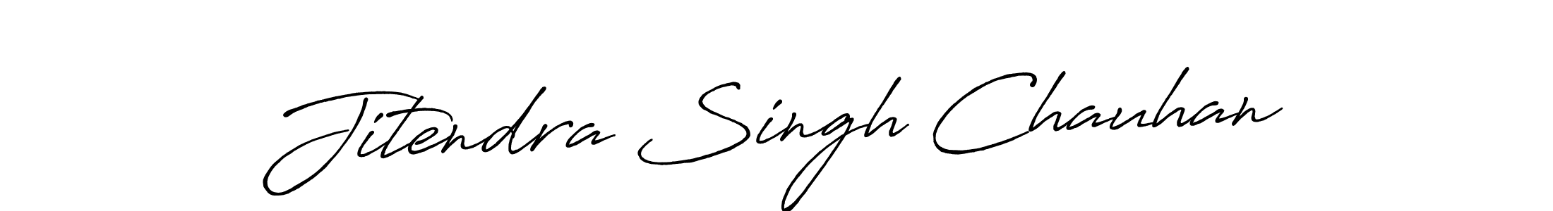 Create a beautiful signature design for name Jitendra Singh Chauhan. With this signature (Antro_Vectra_Bolder) fonts, you can make a handwritten signature for free. Jitendra Singh Chauhan signature style 7 images and pictures png