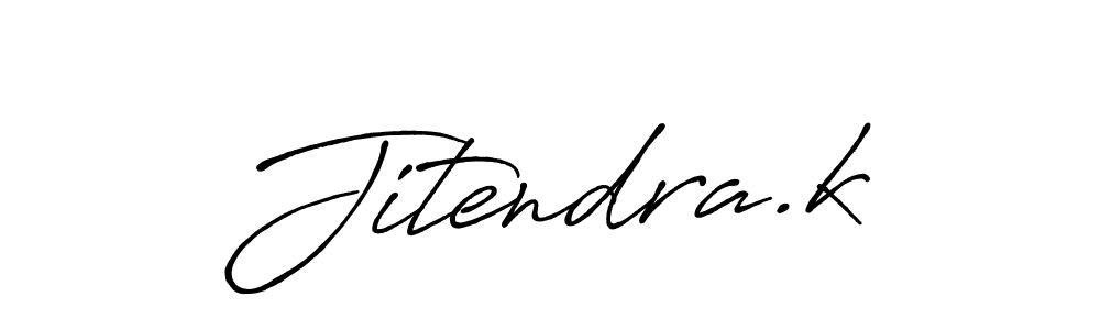 Also we have Jitendra.k name is the best signature style. Create professional handwritten signature collection using Antro_Vectra_Bolder autograph style. Jitendra.k signature style 7 images and pictures png