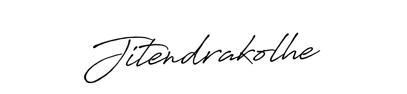 Use a signature maker to create a handwritten signature online. With this signature software, you can design (Antro_Vectra_Bolder) your own signature for name Jitendrakolhe. Jitendrakolhe signature style 7 images and pictures png