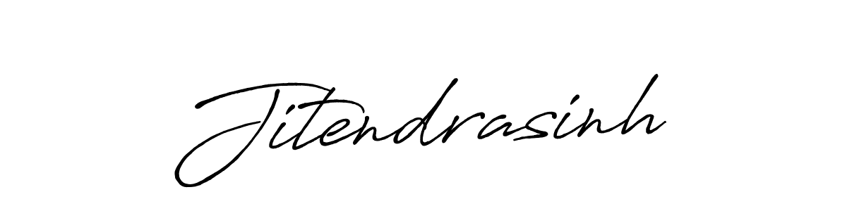 Design your own signature with our free online signature maker. With this signature software, you can create a handwritten (Antro_Vectra_Bolder) signature for name Jitendrasinh. Jitendrasinh signature style 7 images and pictures png