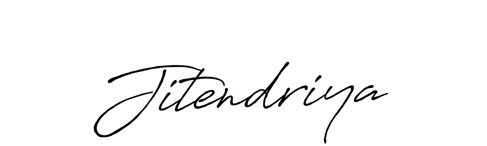 Design your own signature with our free online signature maker. With this signature software, you can create a handwritten (Antro_Vectra_Bolder) signature for name Jitendriya. Jitendriya signature style 7 images and pictures png