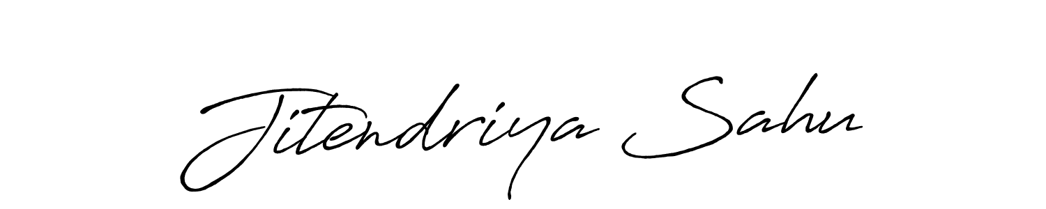 Antro_Vectra_Bolder is a professional signature style that is perfect for those who want to add a touch of class to their signature. It is also a great choice for those who want to make their signature more unique. Get Jitendriya Sahu name to fancy signature for free. Jitendriya Sahu signature style 7 images and pictures png