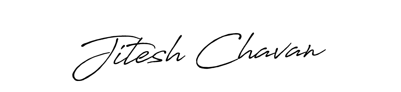 How to make Jitesh Chavan signature? Antro_Vectra_Bolder is a professional autograph style. Create handwritten signature for Jitesh Chavan name. Jitesh Chavan signature style 7 images and pictures png
