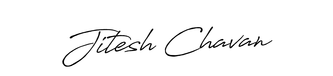 How to make Jitesh Chavan signature? Antro_Vectra_Bolder is a professional autograph style. Create handwritten signature for Jitesh Chavan name. Jitesh Chavan signature style 7 images and pictures png