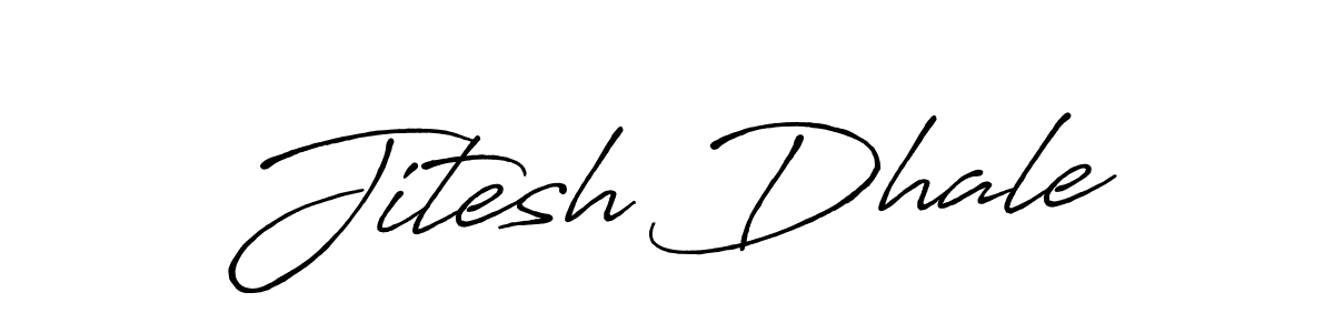 Also we have Jitesh Dhale name is the best signature style. Create professional handwritten signature collection using Antro_Vectra_Bolder autograph style. Jitesh Dhale signature style 7 images and pictures png