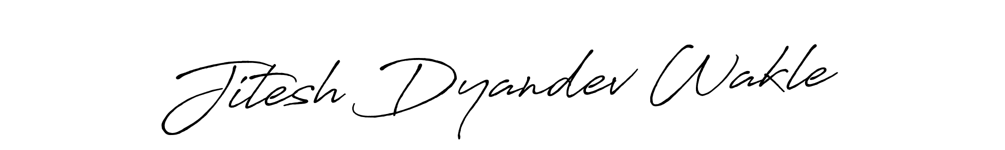 Make a beautiful signature design for name Jitesh Dyandev Wakle. With this signature (Antro_Vectra_Bolder) style, you can create a handwritten signature for free. Jitesh Dyandev Wakle signature style 7 images and pictures png