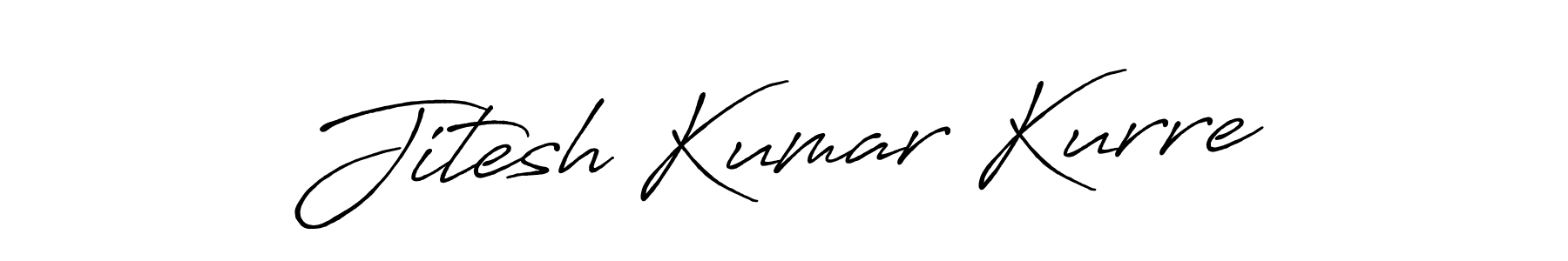 Jitesh Kumar Kurre stylish signature style. Best Handwritten Sign (Antro_Vectra_Bolder) for my name. Handwritten Signature Collection Ideas for my name Jitesh Kumar Kurre. Jitesh Kumar Kurre signature style 7 images and pictures png