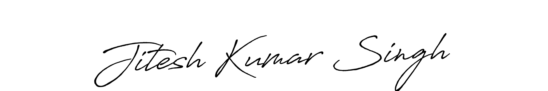 Also we have Jitesh Kumar Singh name is the best signature style. Create professional handwritten signature collection using Antro_Vectra_Bolder autograph style. Jitesh Kumar Singh signature style 7 images and pictures png