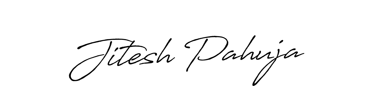 Design your own signature with our free online signature maker. With this signature software, you can create a handwritten (Antro_Vectra_Bolder) signature for name Jitesh Pahuja. Jitesh Pahuja signature style 7 images and pictures png