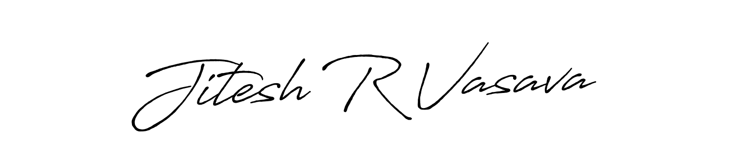 Use a signature maker to create a handwritten signature online. With this signature software, you can design (Antro_Vectra_Bolder) your own signature for name Jitesh R Vasava. Jitesh R Vasava signature style 7 images and pictures png