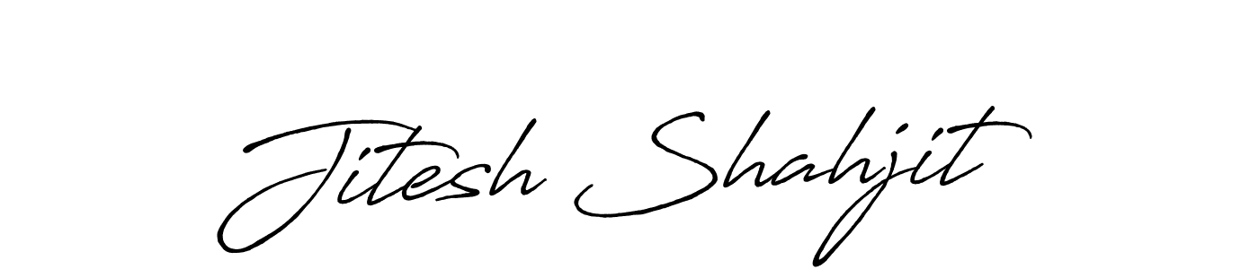 Use a signature maker to create a handwritten signature online. With this signature software, you can design (Antro_Vectra_Bolder) your own signature for name Jitesh Shahjit. Jitesh Shahjit signature style 7 images and pictures png