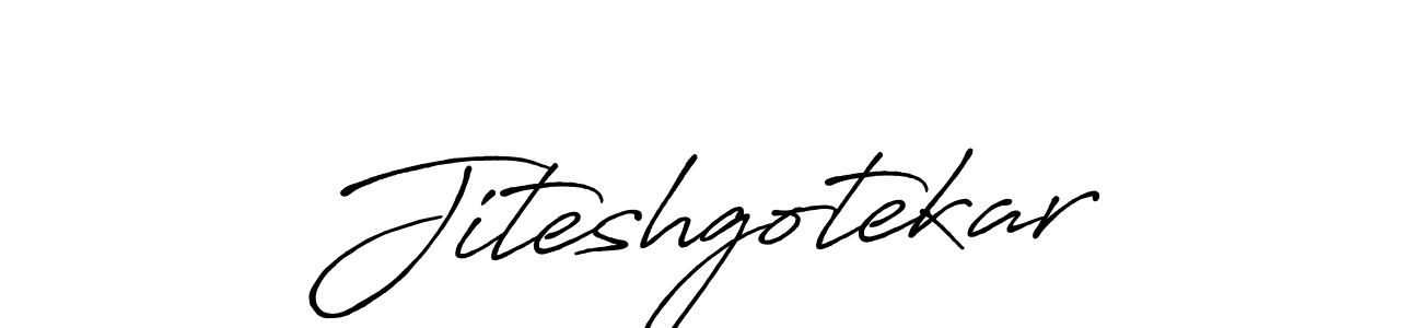 Jiteshgotekar stylish signature style. Best Handwritten Sign (Antro_Vectra_Bolder) for my name. Handwritten Signature Collection Ideas for my name Jiteshgotekar. Jiteshgotekar signature style 7 images and pictures png