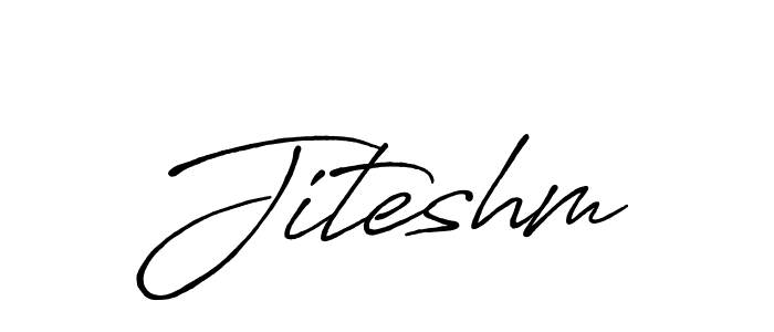 Create a beautiful signature design for name Jiteshm. With this signature (Antro_Vectra_Bolder) fonts, you can make a handwritten signature for free. Jiteshm signature style 7 images and pictures png