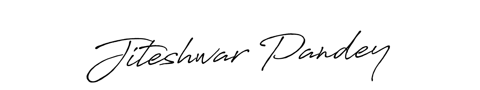 Also we have Jiteshwar Pandey name is the best signature style. Create professional handwritten signature collection using Antro_Vectra_Bolder autograph style. Jiteshwar Pandey signature style 7 images and pictures png
