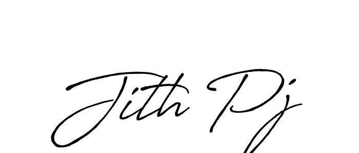 Create a beautiful signature design for name Jith Pj. With this signature (Antro_Vectra_Bolder) fonts, you can make a handwritten signature for free. Jith Pj signature style 7 images and pictures png