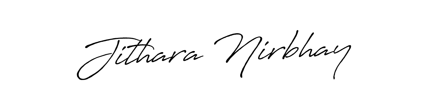 Here are the top 10 professional signature styles for the name Jithara Nirbhay. These are the best autograph styles you can use for your name. Jithara Nirbhay signature style 7 images and pictures png